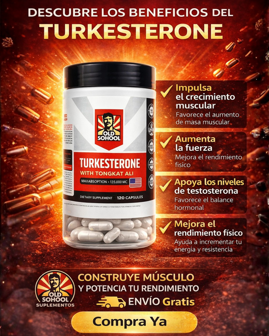 💪 Turkesterone old Formula - 120 Capsulas de Potencia!