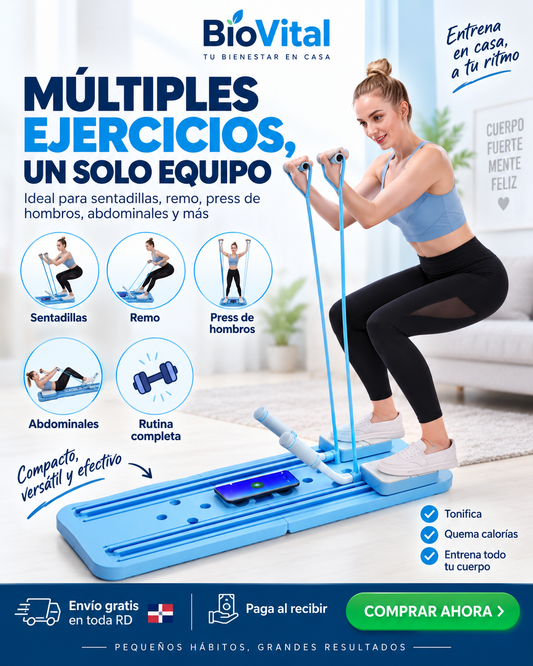 TABLA DE PILATES - ESTACIÓN MULTIFUNCIONAL DE ENTRENAMIENTO EN CASA
