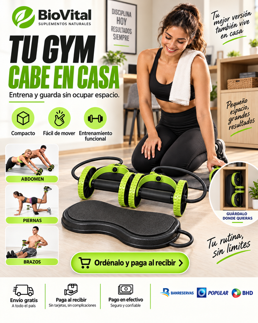 Revo Flex™ 4 en 1 | Fortalece Core, Brazos y Piernas sin salir de casa